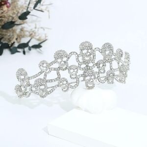 Nwt piper k rhinestone skull tiara